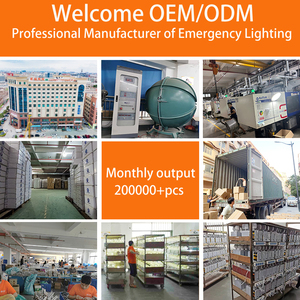 Tuoming ไฟฉุกเฉิน LED สองจุดติดผนังแบตเตอรี่สำรอง SMD พลาสติก220V แบบชาร์จไฟได้ - Product Image 4