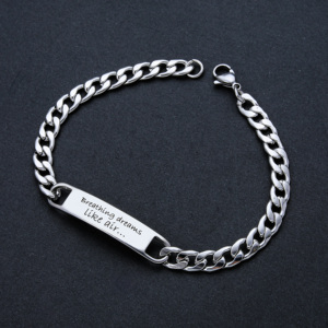Vòng tay tình bạn bằng thép không gỉ mạ vàng Ywganggu, khắc chữ tùy chỉnh, dành cho nam nữ, quà tặng khuyến mãi - Product Image 5