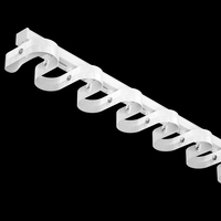 Rail de rideau motorisé intelligent WiFi pour maison connectée, en métal, pour intérieur, avec télécommande pliable en S