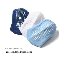 Chaussettes Jacquard Antidérapantes à Pois en Caoutchouc pour Enfants de 1 à 3 Ans, Col Rond, Collection Printemps-Été, Vente Chaude en Usine, En Stock