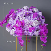 Fleurs artificielles en soie faites à la main, violettes, rouges et blanches, réalistes et personnalisées, pour la remise des diplômes, la fête des mères, la Saint-Valentin, les mariages, les fêtes et la décoration intérieure