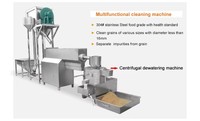 Fabricant chinois de machines automatiques de nettoyage des céréales, machine de lavage et de séchage des graines de sésame, ligne de production de laveuse-sécheuse de sésame