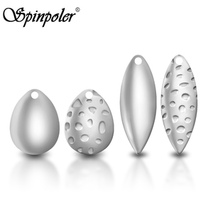 Spinpoler Colorado Willow pêche <span class=keywords><strong>Spinner</strong></span> lames argent laiton lame leurre bricolage pièces cuillère plate-forme accessoires eau salée eau douce - Product Image 1