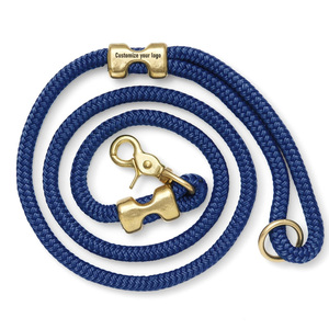 ロープ犬用リーシュ耐久性のある金管継手付きプレミアム編組ペットリード5 Ftクライミング - Product Image 6