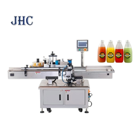 Máquina Etiquetadora Automática de Alta Calidad con Motor Eléctrico PLC para Botellas de PET, Latas, Barriles, Etiquetas Termoencogibles de Película/Papel/Madera