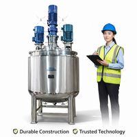 Fabrieksgecustomizeerde industriële mixer, vloeibare zeepklopper en mengmachine, 304/316 RVS, 1000L, detergentvloeistofmenger