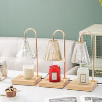 Lampe chauffe-cire intelligente pour aromathérapie avec réglage du temps et de la hauteur, diffuseur de parfum, lampe chauffe-bougie RGB