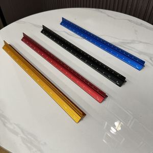 Regla <span class=keywords><strong>triangular</strong></span> de aluminio de escala arquitectónica de 12 pulgadas con logotipo personalizado - Product Image 1
