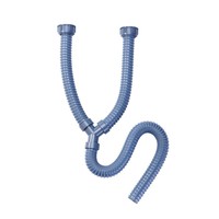 Kit de vidange à double tuyau en plastique ondulé en PVC de 45mm anti-odeur piège extensible à vidange rapide pour égout et évier eau recyclée