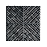 Dalles de sol modulaires antidérapantes en PP PVC, tapis de sol en plastique, dalles de sol de garage à emboîtement