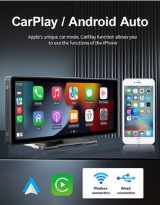 10,26 дюймов Универсальный Автомобильный Bluetooth мультимедийный видеоплеер портативный GPS навигатор Carplay Android Радио сенсорный автомобильный - Product Image 3