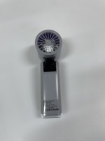 Ventilateur portable 2-en-1 sans pales avec LED, 100 vitesses réglables, haute vitesse, batterie rechargeable 2400 mAh, pliable, pour voiture et extérieur