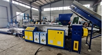 Machine de fabrication de granulés HDPE LDPE ABS, machine de granulation et de recyclage de plastique à double étage avec moteur hydraulique, haute capacité