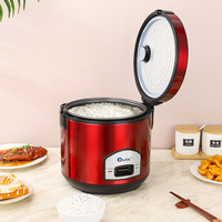 Cuisinière à riz électrique en acier inoxydable 2L/3L/4L/5L/6L avec tasse à mesurer - Contrôle numérique du minuterie, cuisson rapide pour hôtels, maisons, restaurants