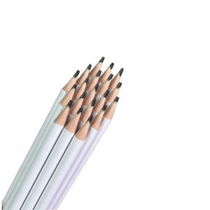 Standard da 7 pollici bianco <span class=keywords><strong>per</strong></span> studenti matite pacchetto personalizzato rotondo di plastica <span class=keywords><strong>matita</strong></span> grafite <span class=keywords><strong>per</strong></span> la scuola lapiz de minas - Product Image 2