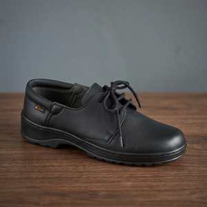Calzado Fabricado en España Listo PARA LA Exportación Calzado de Trabajo Estándar CE Zapato Corporativo Negro Modelo NIZA Con Amortiguación EN EL Talón - Product Image 2
