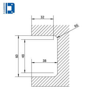 Factory Customized Solid Forged Brass Glass <strong>Round</strong> Corner Shower <strong>Hinge</strong> Installed From Top to Bottom - Product Image 4
