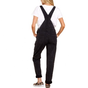 Jeans pour filles pas cher <span class=keywords><strong>Salopette</strong></span> <span class=keywords><strong>en</strong></span> <span class=keywords><strong>jean</strong></span> avec bretelles Combinaison Jeans pour femmes - Product Image 3