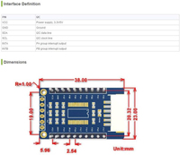 Tarjeta de Expansión de E/S AISmartlink Waveshare MCP23017 con Interfaz I2C, Expande 16 Pines de E/S, Permite Apilar 8 Unidades