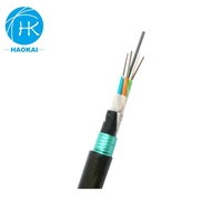 Localizador subterráneo de comunicación Gytfy53, Cable óptico de fibra, red negra, Cable de fibra óptica para exteriores, PE LSZH PVC