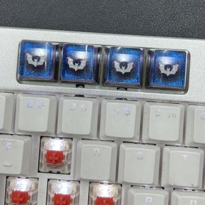 Spot résine goutte à goutte translucide Halloween Keycaps personnalisé chauve-souris arbre croisé clavier mécanique Keycaps - Product Image 3