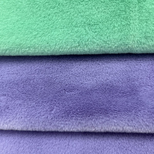 Một loạt các màu sắc siêu mềm lông vải chất lượng cao thấp đống chồn sang trọng da thân thiện với Chăn mũ quần áo đồ chơi sang trọng 5mm - Product Image 3