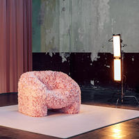 Fauteuil d'appoint moderne, créatif, simple et élégant pour salon et chambre, mobilier de maison et d'appartement, fauteuil inclinable individuel en éponge pour hôtel et centre commercial