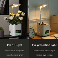 Mini-jardin intelligent pour ferme familiale, avec éclairage de culture intérieur, pots et jardinières, humidificateur, purificateur d'air, haut-parleur et réveil