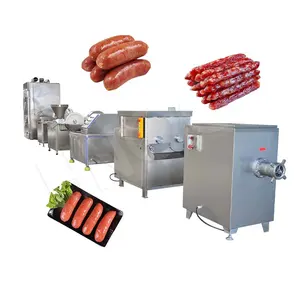 Embutidora de salchichas hidráulica HNOC, línea de producción de salchichas alemanas automáticas industriales, precio de la máquina