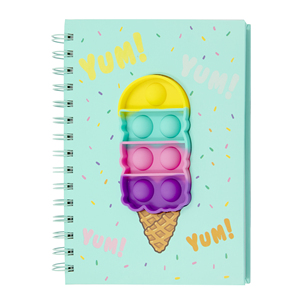 Sổ Tay Đi Học Tùy Chỉnh Sổ Tay Giấy In Số Lượng Lớn Sổ Tay In Hình Xoắn Ốc UV Hình Kem Sổ Tay Thăng Hoa Trống - Product Image 2