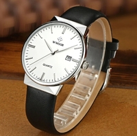 Montre à quartz pour homme Wwoor 8826p 8826, montre de luxe, mode, affaires, étanche, bracelet en cuir, acier inoxydable, montre-bracelet originale