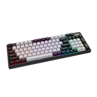 Tastiera Meccanica con Guarnizione, 98 Tasti, Hot-Swappable, Wireless, da Gaming, Tri-Mode, RGB, Keycaps in PBT, Switch Kailh Red