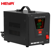 HEYA Régulateur de Tension Électronique AVR 2KVA 3KVA, Stabilisateurs de Tension 2000VA avec Sortie 110V et 220V 50HZ 60HZ