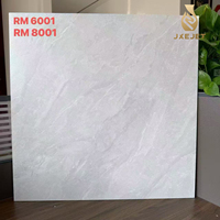 Carreaux de sol en porcelaine antidérapants à motif marbre gris 600x600 mm, adaptés aux villas, hôtels, centres commerciaux et autres lieux.
