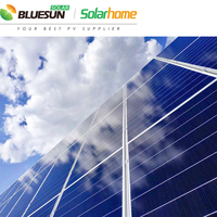 Bluesun importation tuiles solaires bardeaux 670 watts efficacité de la cellule solaire bifaciale pour un usage domestique prix d'usine