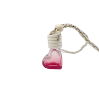 Diffuseur de parfum pour voiture miniature en forme de cœur, couleur personnalisée, 5 ml-6 ml, avec cordon de suspension