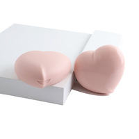 Boîte vide pour fond de teint liquide BB crème coussin d'air, 15g, rose mignon, motif pastèque, finition mate, avec miroir, emballage cosmétique