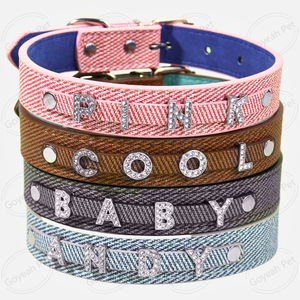 Tự <span class=keywords><strong>l</strong></span>àm Rhinestone Charm Dog Cat cổ áo cá nhân Bling Dog collars với tên - Product Image 2