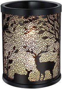 Outlet Lilin Beraroma, Plug In Wax Hangat Logam Hitam Hutan Gaya Rusa Besar - Product Image 4