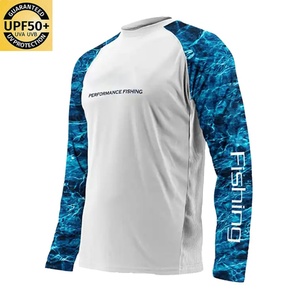 Chemise de pêche personnalisée en tissu rafraîchissant en soie glacée avec protection solaire SPF, chemise de performance à manches longues pour la pêche, chemise de randonnée - Product Image 6