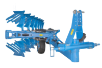 2025 Mega-Farm Products Charrue semi-remorquée à grille réversible, robuste et durable, à moteur diesel, avec pompe à engrenages hydraulique, écologique, haute performance