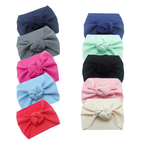 Candy Color Infant Cross Knit Top Knot <strong>Headbands</strong> Over Sized Bow Turban Newborn <strong>Headband</strong> <strong>Baby</strong> Girl Large Elastic Hair Band - Product Image 2