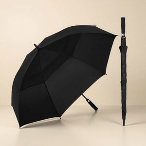 Modern Travel Extra Large Oversize Fully-Automatic Open Golf Logo Custom Double Canopy Vented <b>Windproof</b> Waterproof <b>Umbrellas</b> - Product Image 4
