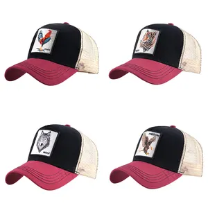 סיטונאי מותאם אישית ספורט כובע עיצוב לוגו רקום גברים רשת משאית כובע