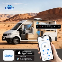 Unité de climatisation à onduleur 220V durable avec contrôle par application, refroidisseur de toit pour camion, camping-car, fourgonnette, caravane, remorque