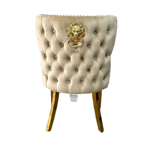 <span class=keywords><strong>Sillas</strong></span> de Comedor Modernas de Lujo con Patas de Acero Inoxidable Doradas y Tapicería de <span class=keywords><strong>Cuero</strong></span> <span class=keywords><strong>para</strong></span> el Hogar, Bar y Hotel - Product Image 4