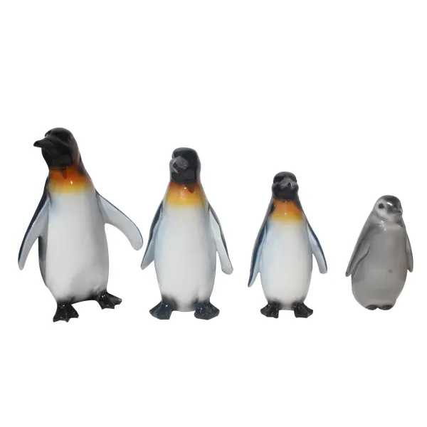 Sân vườn ngoài trời Tùy Chỉnh trang trí sợi thủy tinh chim cánh cụt tượng