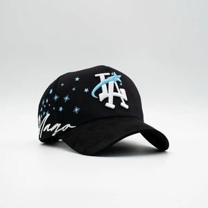 Casquettes <span class=keywords><strong>de</strong></span> baseball snapback en daim à 5 panneaux <span class=keywords><strong>de</strong></span> haute qualité 31 Hats X Backpack Boyz pour hommes, vente en gros avec logo brodé Thirty One Hats - Product Image 3