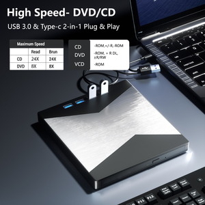<span class=keywords><strong>Lecteur</strong></span> de <span class=keywords><strong>CD</strong></span>/DVD <span class=keywords><strong>externe</strong></span> pour ordinateur portable <span class=keywords><strong>Lecteur</strong></span> de DVD pour ordinateur portable 8 en 1 <span class=keywords><strong>Graveur</strong></span> de <span class=keywords><strong>CD</strong></span> ultra-fin avec 4 ports USB et 2 emplacements pour cartes TF/SD - Product Image 6