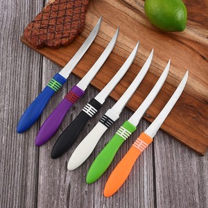Stainless Steel Steak Knife Set 12 Pcs Colorful Serrated Blades For Kitchen Use - Product Image 4